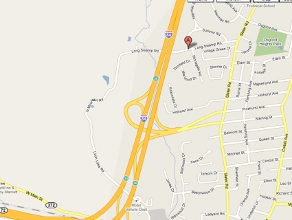 The area in question, west of 84