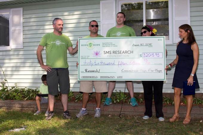 L to R: Damian (seated), me, Dan, Jay, Nikki, SMSRF cofounder Jen.