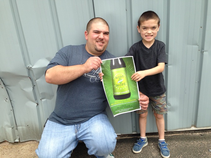 Quick story about Jon. When we announced our first Hops for Hope charitable brewfest in 2015, Jon was all about it. He personally became a sponsor of the event. He asked me more questions about my son and his syndrome than any other brewery involved. He approached me about doing a special release that would continue to benefit the Foundation I work with. So if you hear chatter about Jon being a bum or a jerk or whatever, think about this picture and what the man in it stands for.