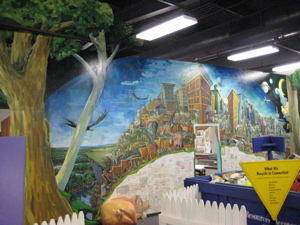This is called the History of Trash Mural, by Ted Essestyn