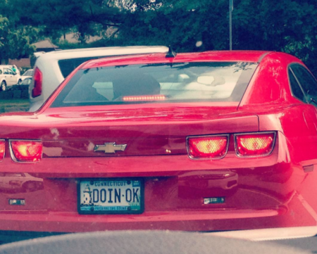 I like understated vanity plates (Courtesy of Jon Stankiewicz)