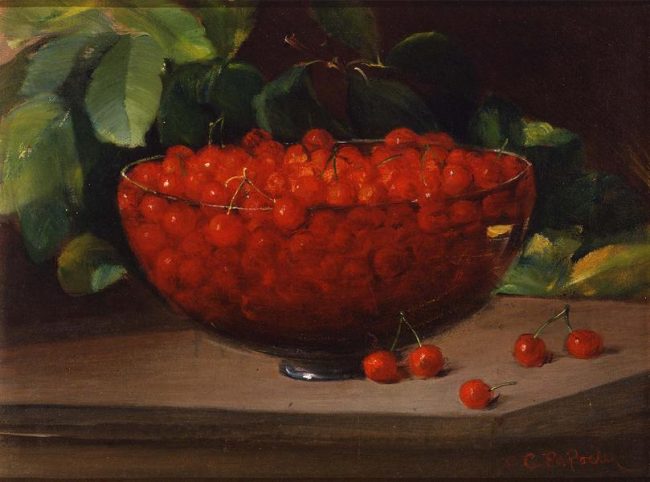 Charles Ethan Porter, Untitled (Bowl of Cherries), 1890