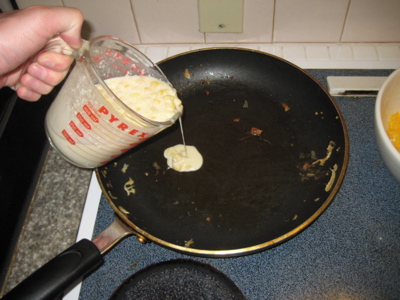 You can tell from the pan I was several pancakes in at this point.  It took me a while to get a feel for this stuff...