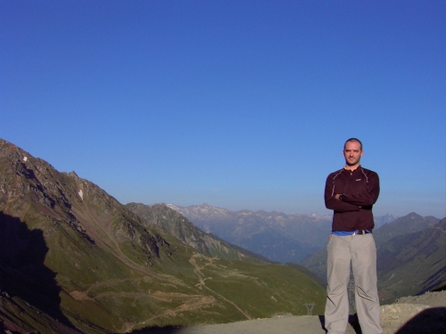 Early morning on the Col de Tourmalet in the Pyrenees