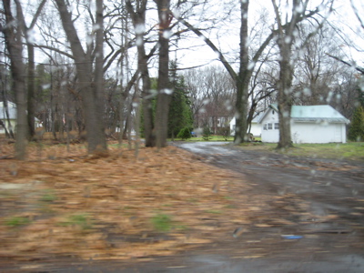 This is Herbert Street.  A potholed dirt road symbolizing the 300 year border war.