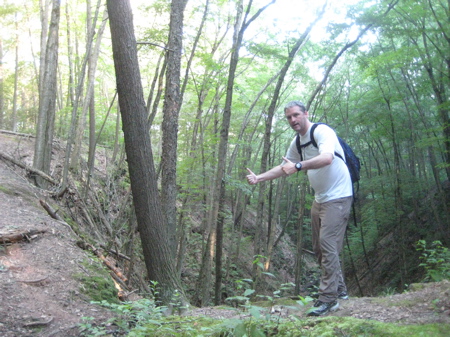 At the top of the Gorge, on the Red Circle trail