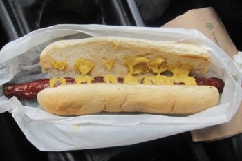 Hot Dog at Lake Zoar Drive-In