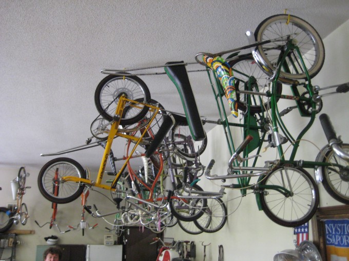 Some bikes, hanging out