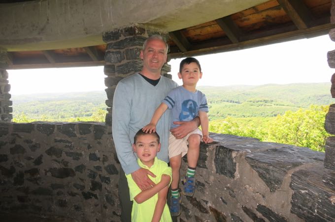 Me and the boys atop Haystack Mountain, Norfolk