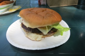 Burger at Clamp’s Hamburger Stand