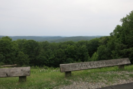 View on the road up.