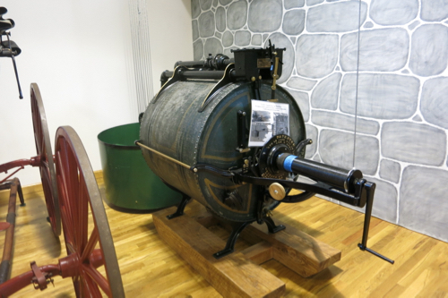 Olde timey Tirril's Equalizing Gas Machine (for making standard uniform gas instantly without gas, fire, smoke, or smell, using plain bat-wing burners of course.)