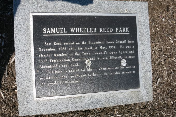 As you can read, The 90-acre park on School Street is named after a long-time town councilman who was a vocal advocate for the preservation of open space.