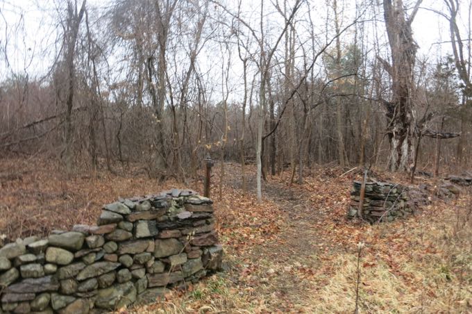 The entrance on Mountain Road