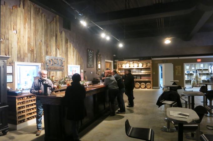 Onyx's tasting room