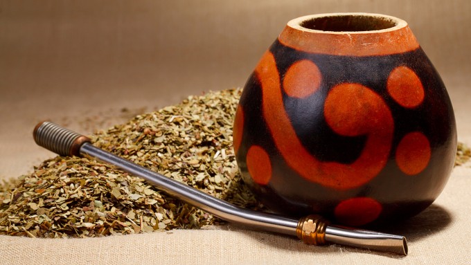 Traditional yerba mate tea popular in Argentina from here