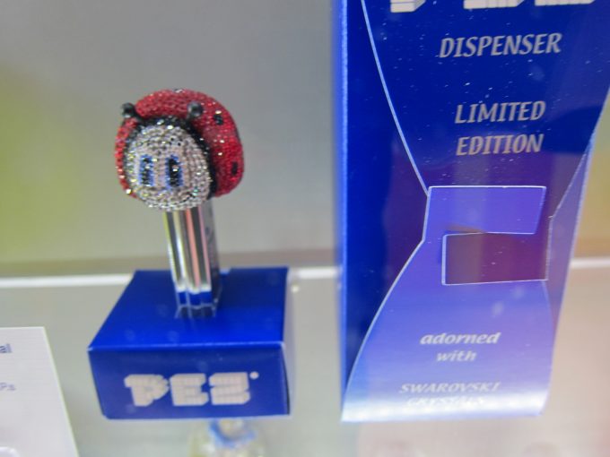 A Swarovski crystal PEZ dispenser
