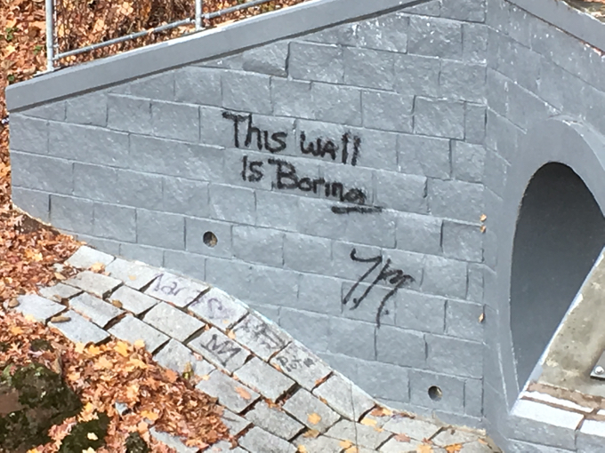 The graffiti I've been talking about