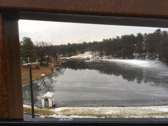 Center Springs Park Pond from the bridge