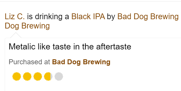 Bad Dog Brewery